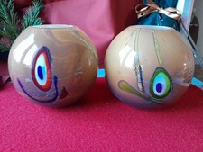 Paire De Vases En Verre