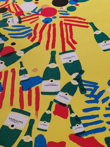 Affiche champagne taittinger - affiche,