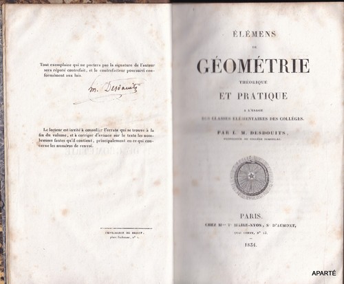 Desdouits élémens - ÉlÉmens, de
