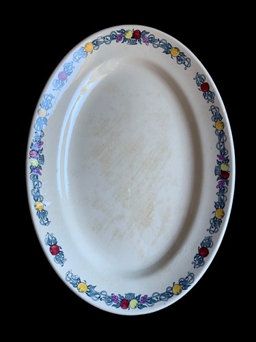 Plat ovale long terre fer - long,