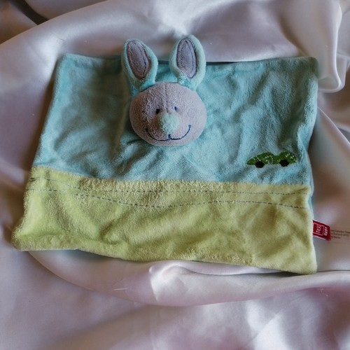 Doudou lapin vert - , et