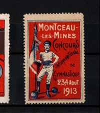 FRANCE GYMNASTIQUE Poster Stamp Cinderella Vignette Reklamemarke 