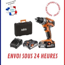 Coffret Perceuse Visseuse AEG  18V BS18G3202C sans fil batteries chargeur Neuve