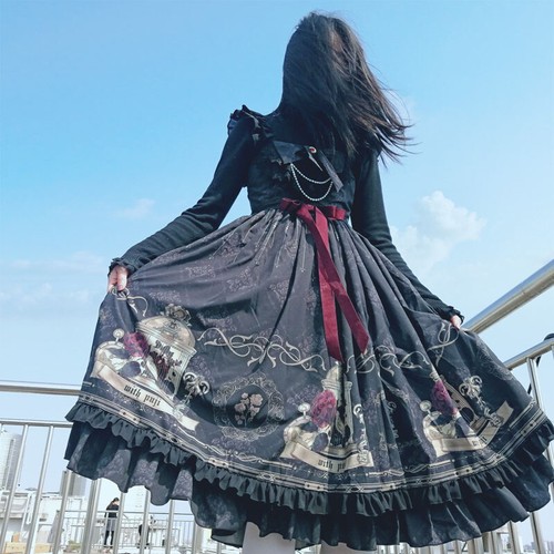 Femme gothique lolita - gothique, robe