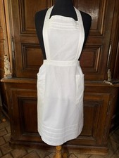 Ancien tablier de bonne / serveuse en coton à petits plis fait main    réfT2