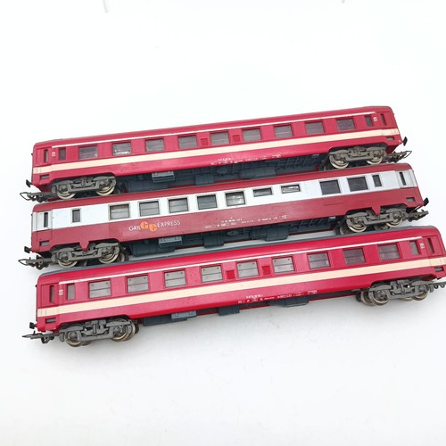 Lot wagons voyageurs train - 3x,