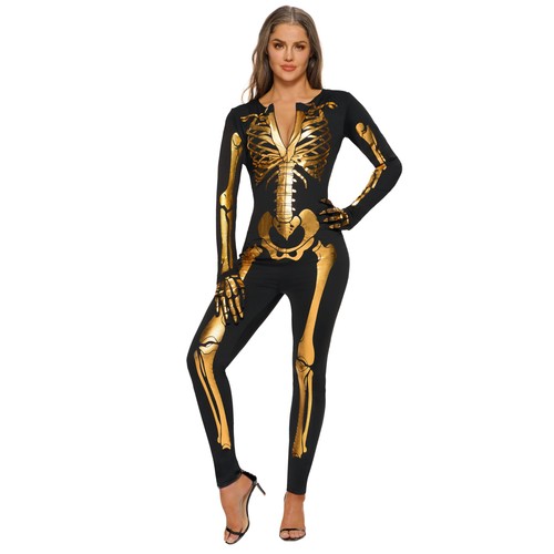 Costume squelette doré - de,