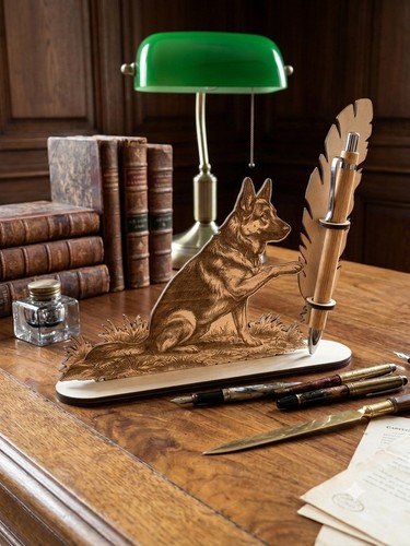 Porte stylo chien berger - chien,