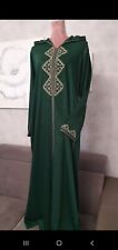 Djellaba marocaine verte en
