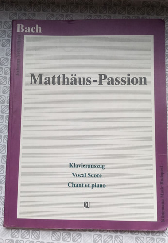 Partition bach matthaus - bach,