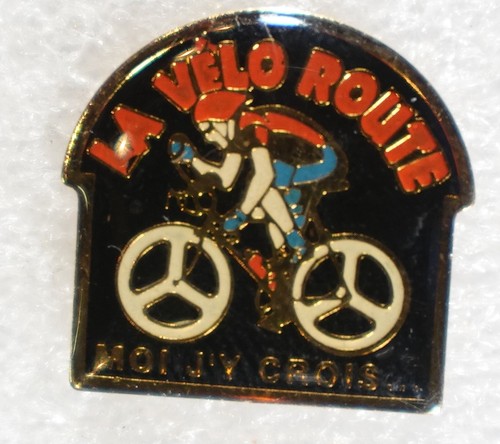 Velo route cycling pinback - la,