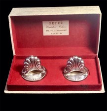 RARE 2 porte menu modèle Coquille PETER FG ST HONORÉ Paris /RAVINET DENFERT