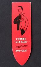 Advertising bookmark BIC pen L'homme à la page bookmark 2