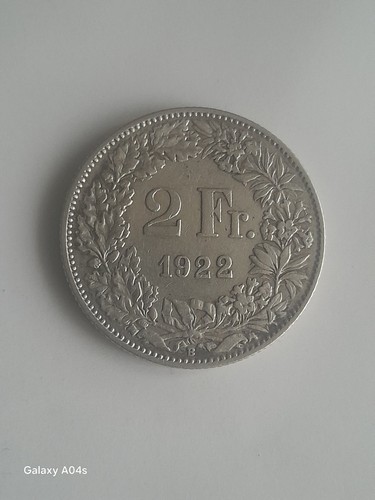 Francs suisse argent 1922 - 2,