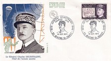 Enveloppe 1er jour Général Delestraint Chef de l'Armée secrète 1971 FDC 1