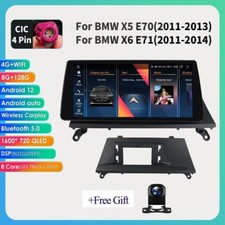 10.33" Android Car GPS Stereo Radio Carplay 8+128G For BMW X5 X6 E70 E71+AHD Cam