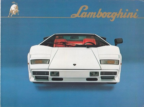 Brochure lamborghini countach - brochure,