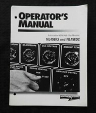 NORTHERN LIGHTS NL498K2 NL498D2 498 Diesel Generator Opérateurs Manuel Très Nice