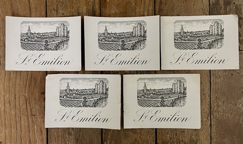 Lot etiquettes vins - -,