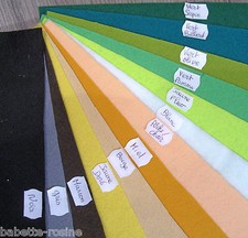 25 coloris au choix - FEUTRINE ** 20 x 30 cm ** épaisseur 1,5 mm FEUILLE COUPON 
