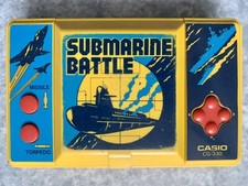Casio CG-330 "Submarine Battle" Vintage Retro LCD Electronic Game (1984)