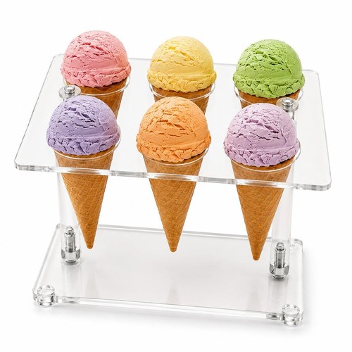Support cône glace acrylique - glace,