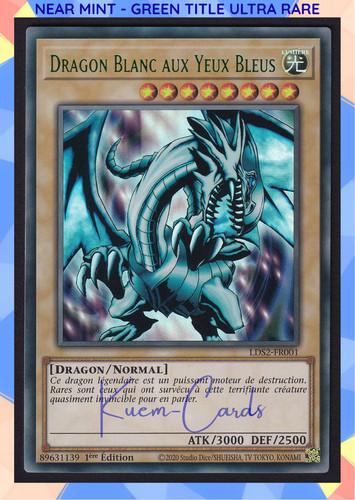 Dragon blanc aux - aux, bleus