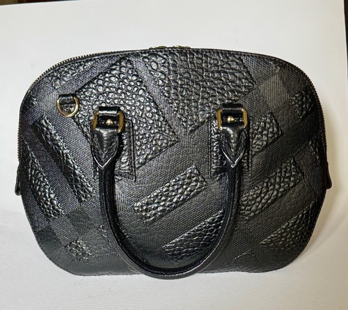Sac cuir noire travaillé - noire,