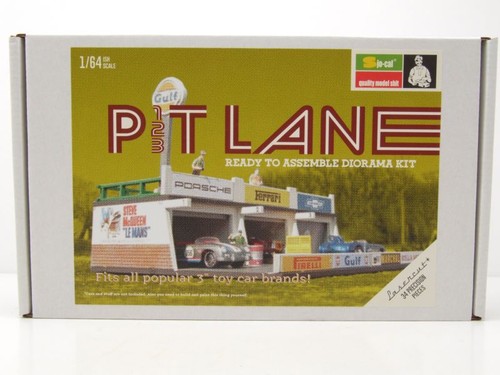 Diorama pitlane gulf garage - diorama,