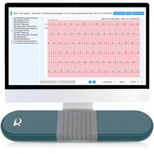 AI Holter Monitor 24 Hrs Chest Strap EKG Monitor with Free AI Analysis PC Report
