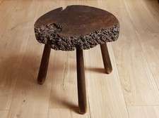 Tabouret tripode en bois art