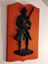 Sexton Cast Aluminum Metal Continental Revolutionary Army SoldierWall Plaque USA
