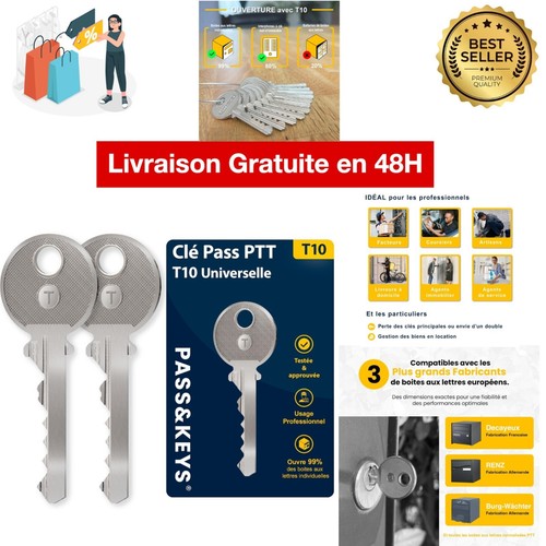 Clé passe ptt - ptt, t10