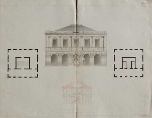 Dessin architecte xixe - dessin, d'architecte,