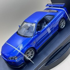 AUTOart 1/18 Nissan Skyline GT-R R34 1999 Bayside Blue Performance JDM GTR 77301