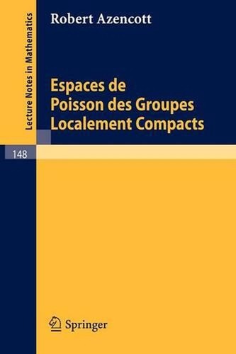 Espaces poisson des groupes - des,