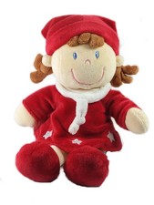 Doudou Fille rouge étoiles