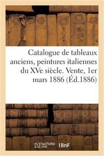 Catalogue tableaux anciens - catalogue, de