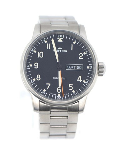Fortis day date stainless - day,