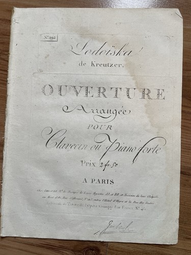 Kreutzer ouverture de - kreutzer,,