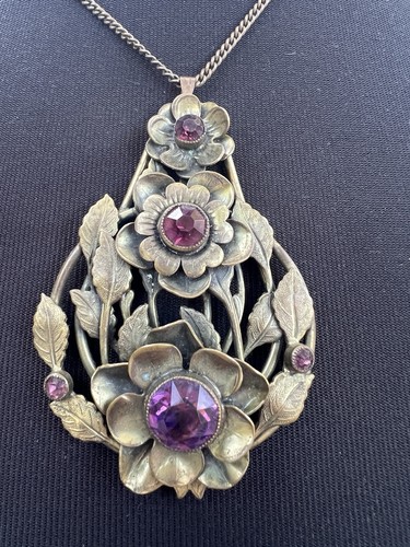 Antique faceted amethyst glass - antique,