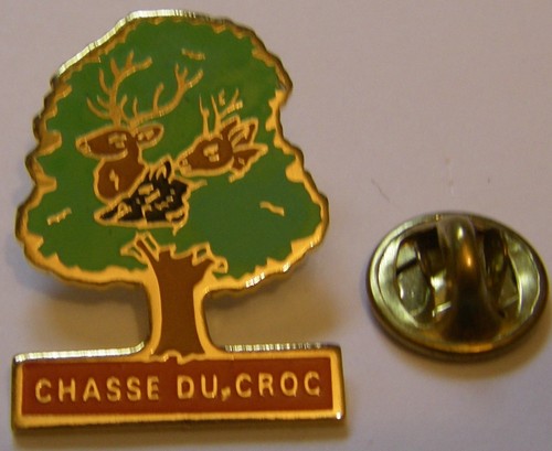 Pins chasse croc grand - chasse,