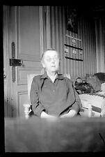 Old Lady Sitting Chair - Antique Photo Negative Year. 1930