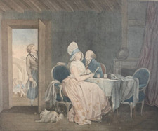 Antique Engraving Etching SATIRE Jacques-Louis PETIT (1760-1812) after Boilly