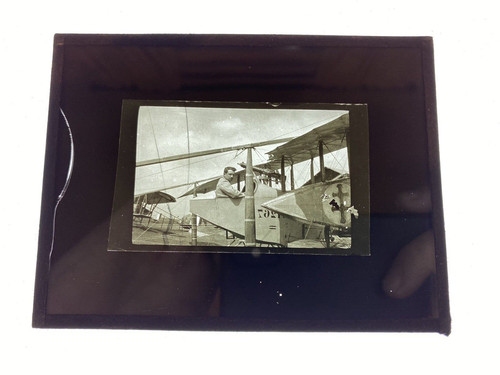 Verre photo avion biplan - verre,