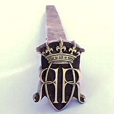 Rare Royal Gilding Iron Crowned Floret Prince Robert D’Orléans Duke of Chartres