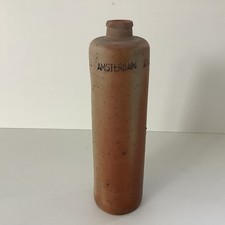 Antique Erven Lucas Bols Het Lootsje Amsterdam Brand Sandstone Bottle