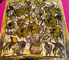 Beautiful 1960s Jean DESSES Silk Scarf 75cm x 78cm