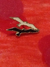 Pins Pin's Badge deux OISEAUX du ciel blanc et noir  Vintage Collection