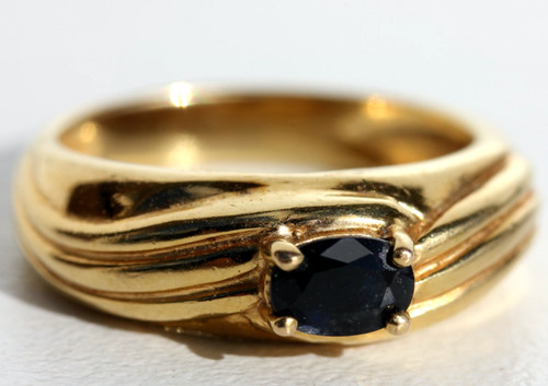 Bague vintage metal dore - vintage,